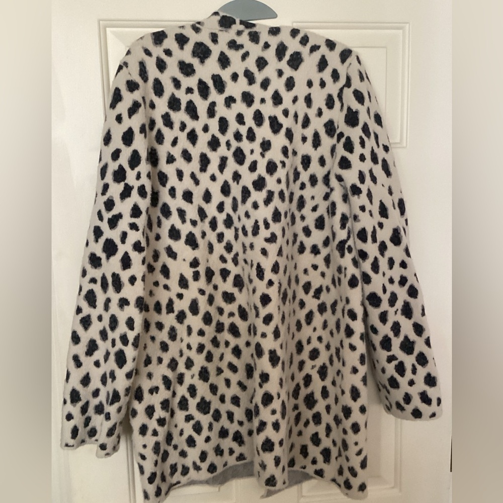 ANN TAYLOR Animal Print Open Cardigan - Picture 3 of 3